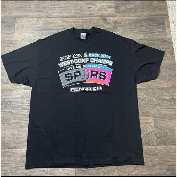 San Antonio 2013 Back 2 Back‎ West-Conf champs Tee - Picture 1 of 5